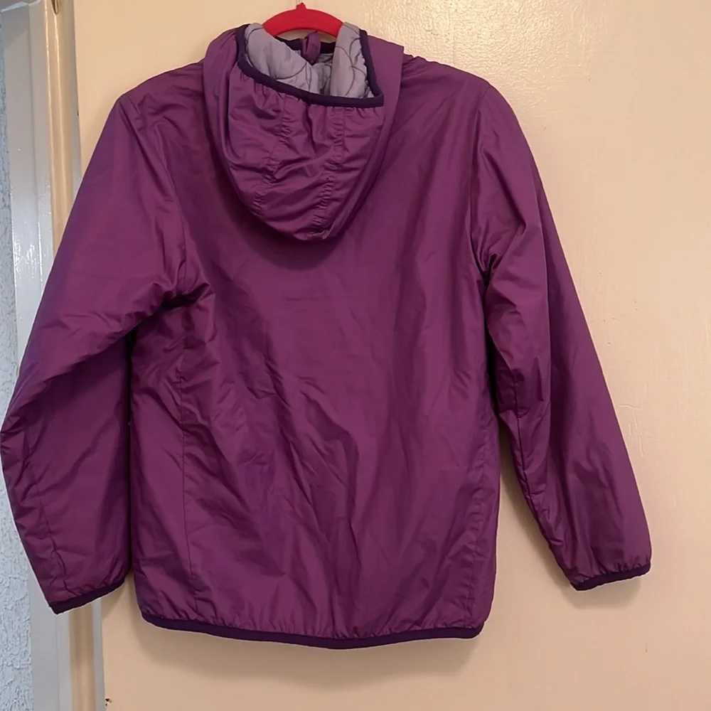 Patagonia Kids Purple Hooded Insulated Jacket Youth X-Large Full Zip